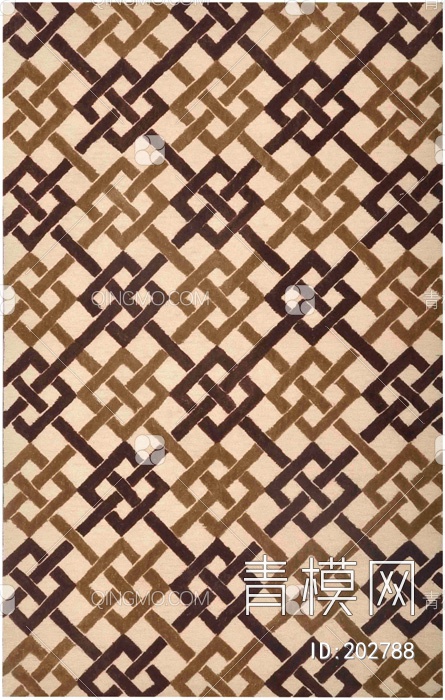 抽象几何图案地毯贴图下载【ID:202788】