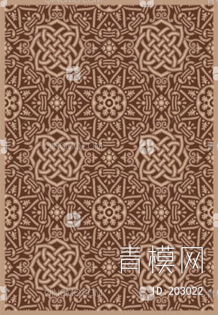 抽象几何图案地毯贴图下载【ID:203022】