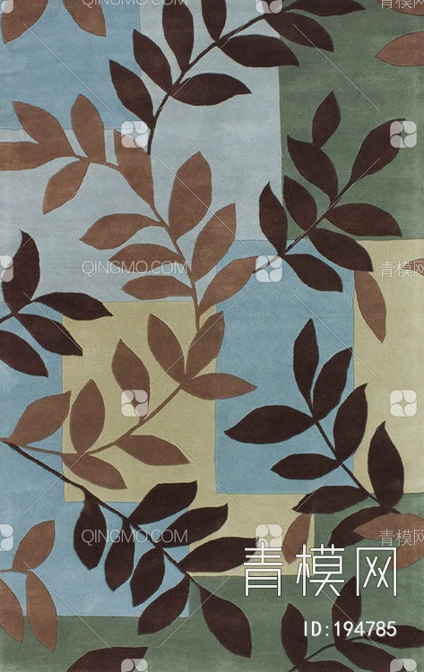 植物图案地毯贴图下载【ID:194785】
