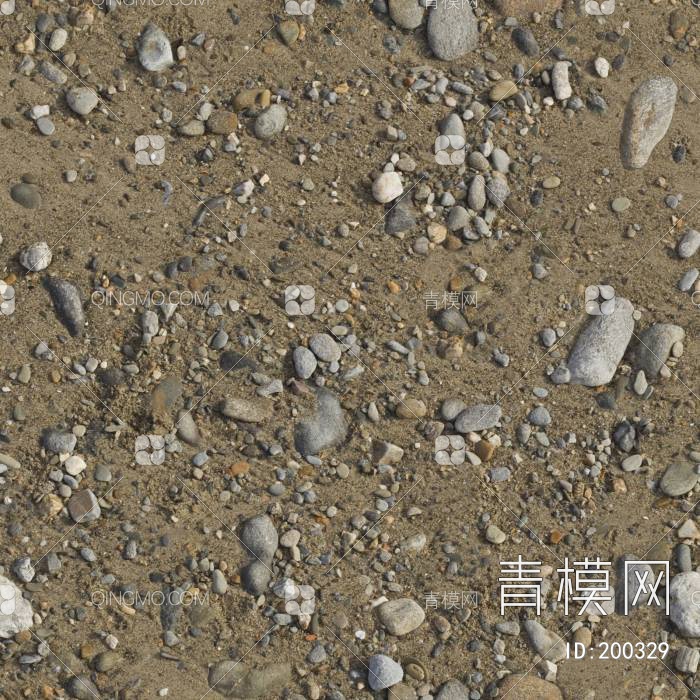 沙地带鹅卵石地面贴图下载【ID:200329】