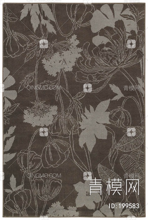 植物图案地毯贴图下载【ID:199583】