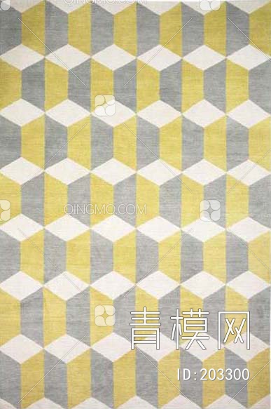 抽象几何图案地毯贴图下载【ID:203300】