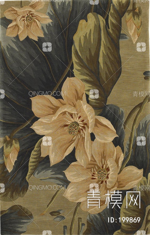 植物图案地毯贴图下载【ID:199869】