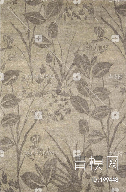 植物图案地毯贴图下载【ID:199448】