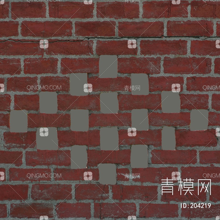 砖墙贴图下载【ID:204219】