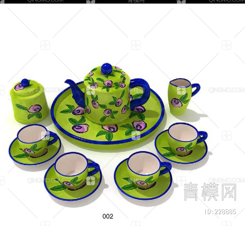 餐具摆设3D模型下载【ID:228885】