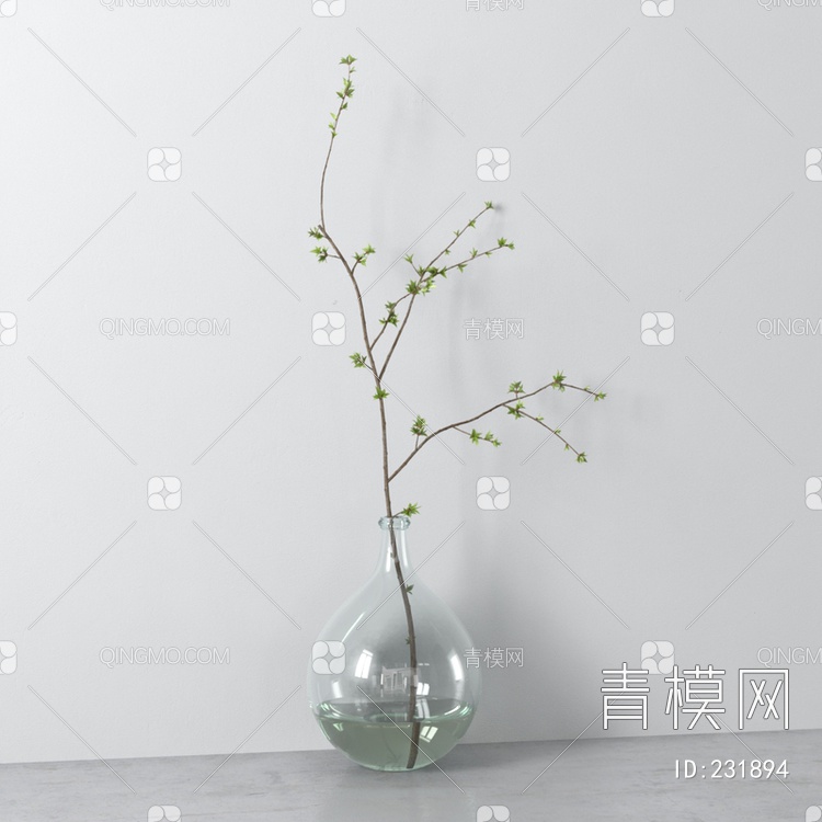 花瓶3D模型下载【ID:231894】