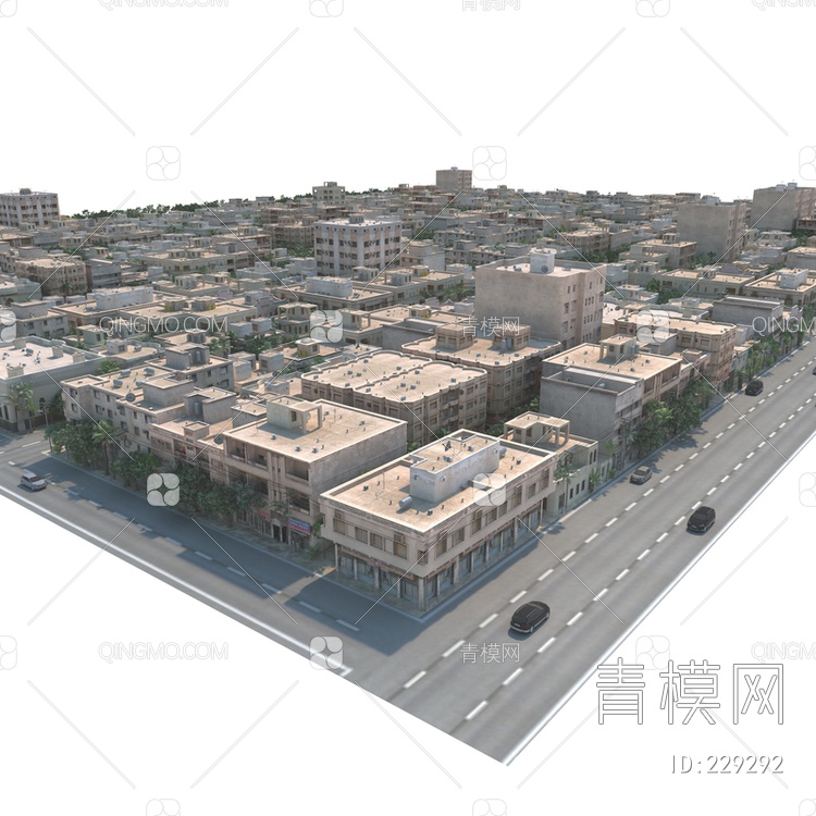 城市配楼3D模型下载【ID:229292】