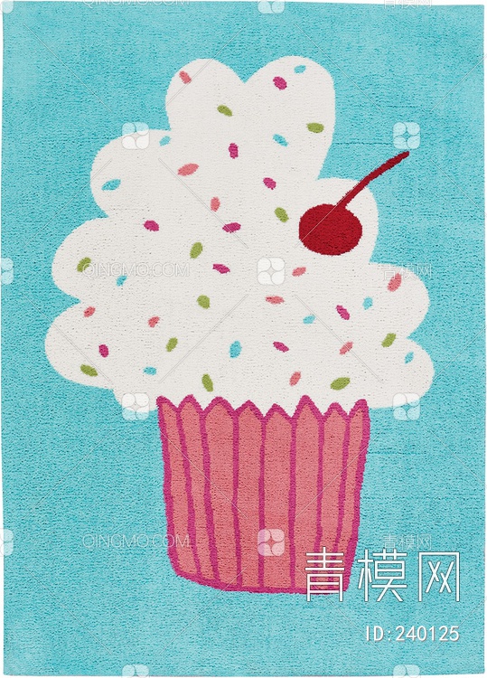 卡通冰淇淋地毯贴图下载【ID:240125】