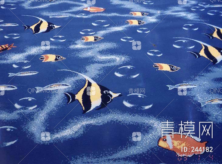 海洋鱼摆摆地毯贴图下载【ID:244182】