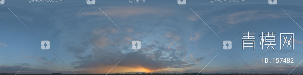 全景天空日落贴图下载【ID:157482】