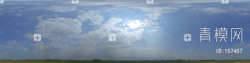 全景天空蓝天多云贴图下载【ID:157457】