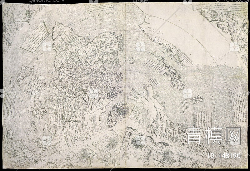 古董地图贴图下载【ID:148190】