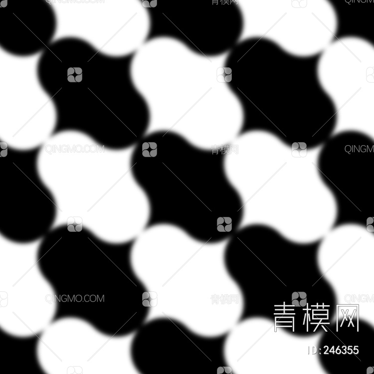 黑白模压线形结构贴图下载【ID:246355】
