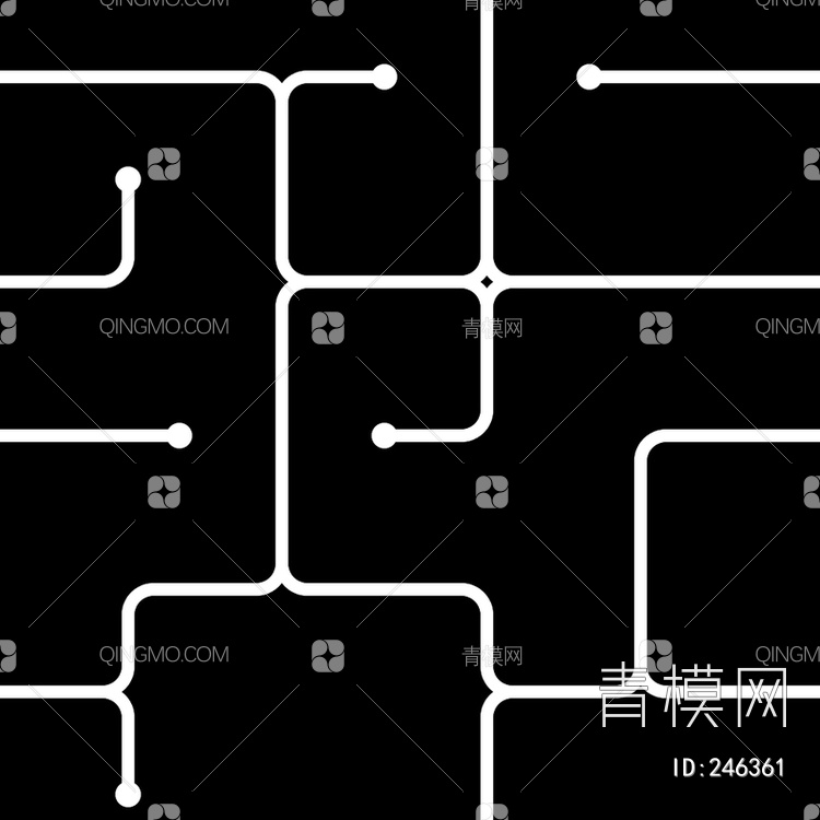 黑白模压线形结构贴图下载【ID:246361】