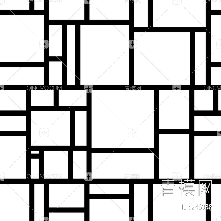 黑白模压线形结构贴图下载【ID:246388】