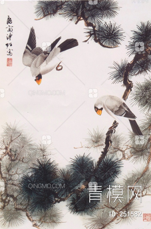 中国元素壁画贴图下载【ID:251582】