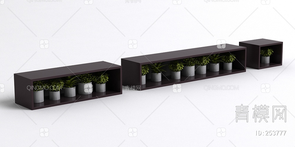 墙上植物架3D模型下载【ID:253777】