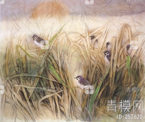 中国元素壁画贴图下载【ID:252620】