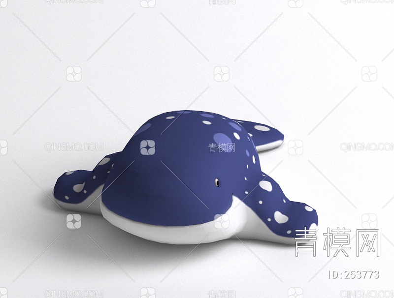 卡通鲸鱼3D模型下载【ID:253773】