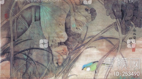 中国元素壁画贴图下载【ID:253490】