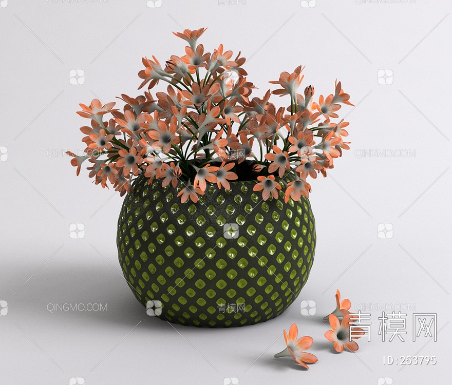 室内花盆3D模型下载【ID:253795】