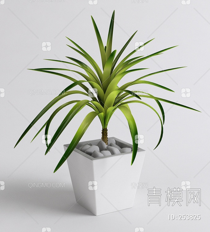 室内花盆3D模型下载【ID:253825】