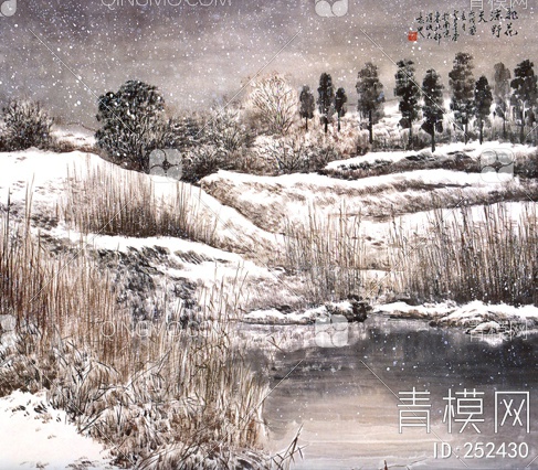 中国元素壁画贴图下载【ID:252430】