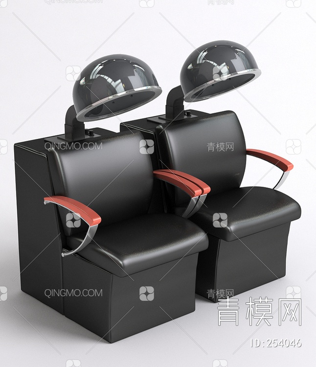 理发椅3D模型下载【ID:254046】