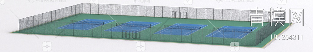 网球场3D模型下载【ID:254311】