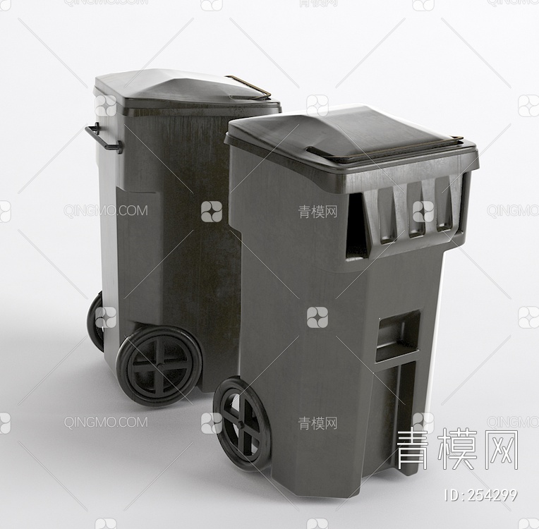 垃圾箱3D模型下载【ID:254299】