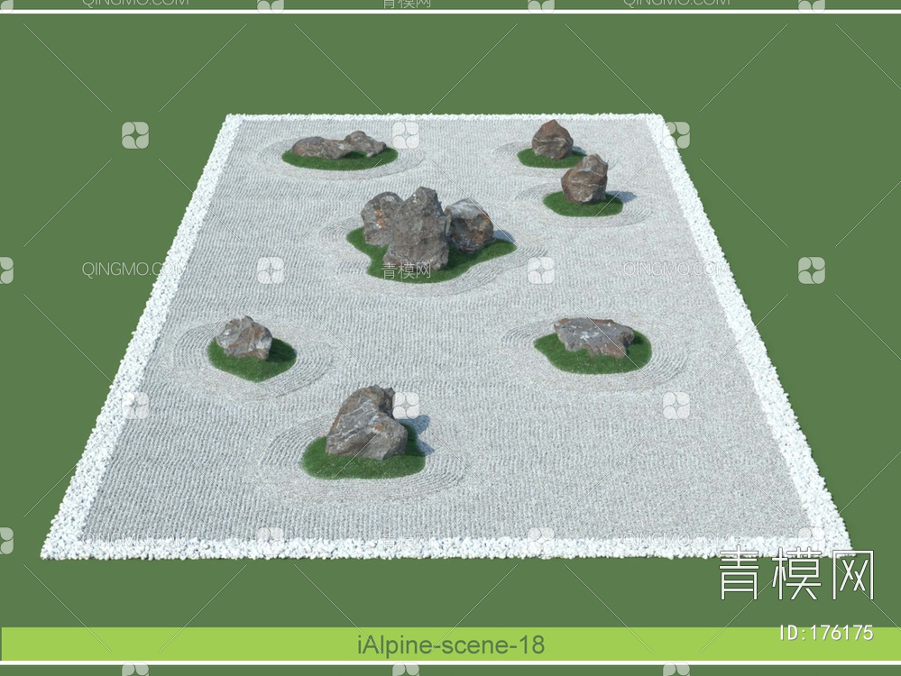 景观组团植物3D模型下载【ID:176175】