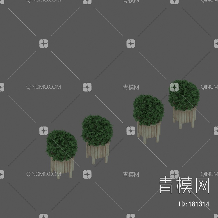 商业灌木3D模型下载【ID:181314】