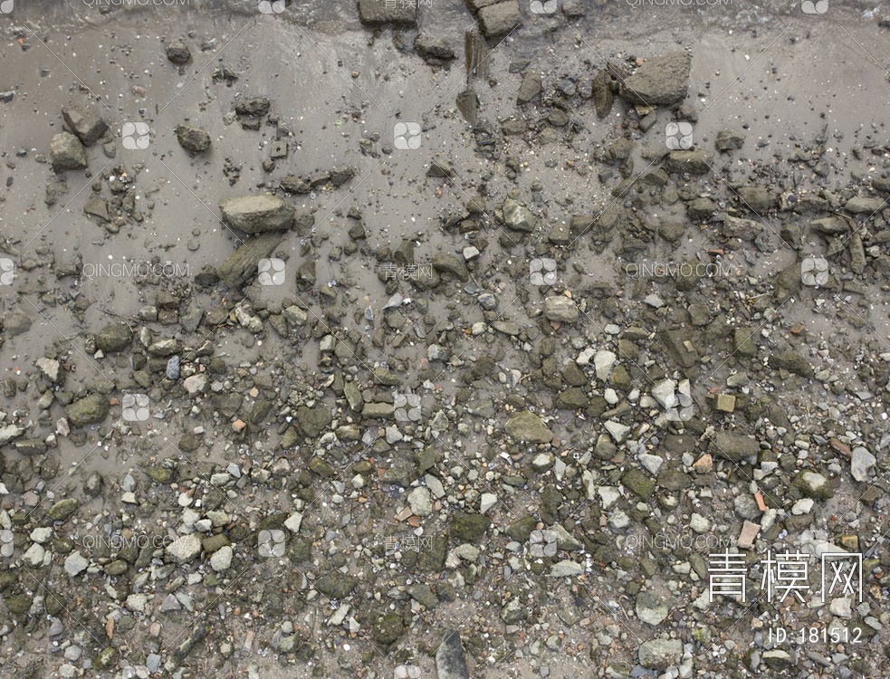 沙地带鹅卵石地面贴图下载【ID:181512】