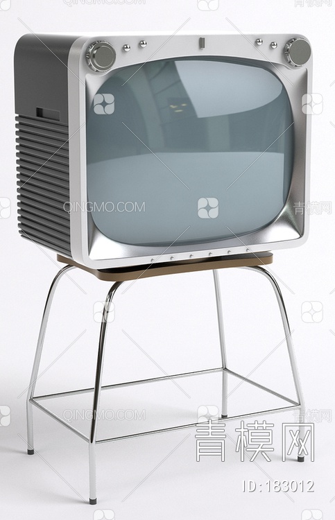 老式电视机3D模型下载【ID:183012】