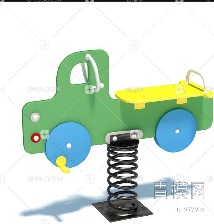 小汽车木马3D模型下载【ID:277281】