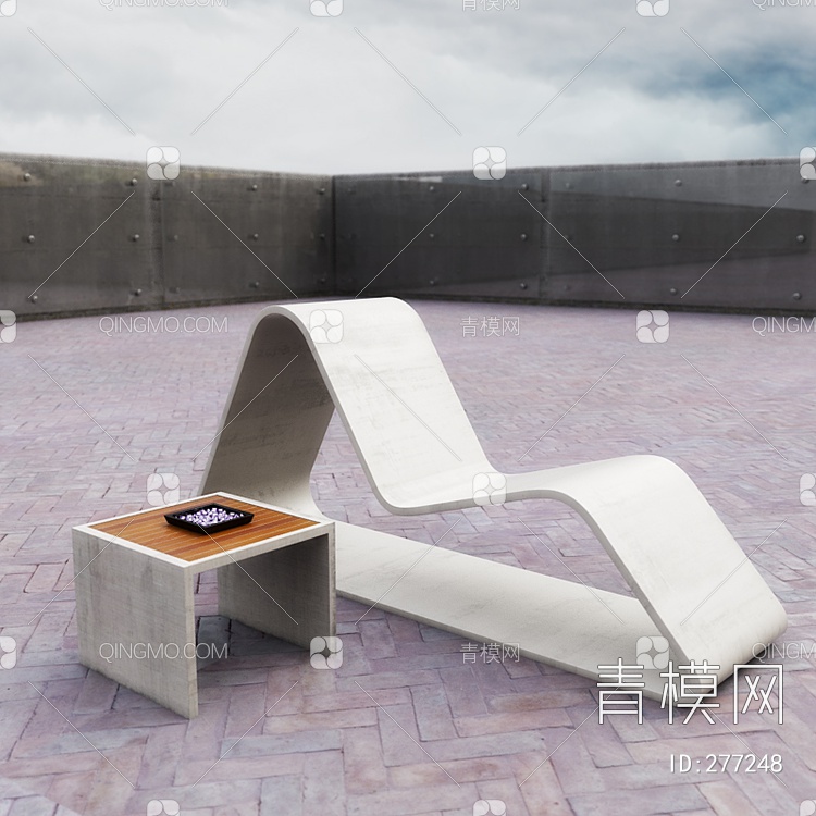水泥躺椅3D模型下载【ID:277248】