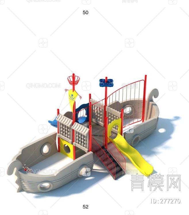 海盗船3D模型下载【ID:277270】