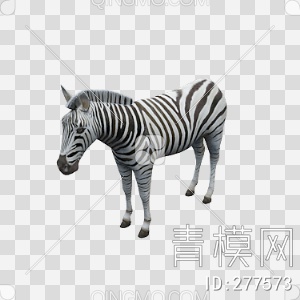 斑马3D模型下载【ID:277573】