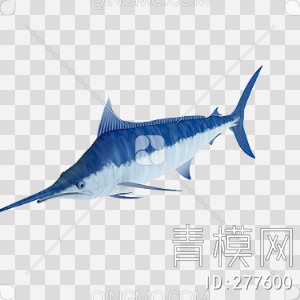 鲨鱼3D模型下载【ID:277600】