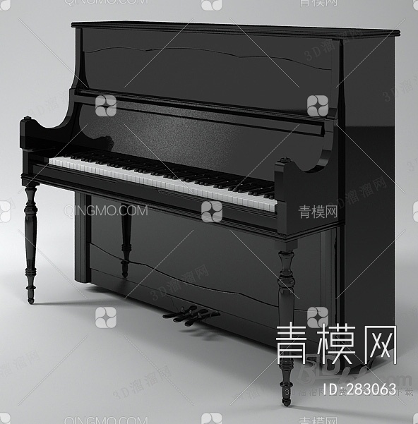 钢琴3D模型下载【ID:283063】