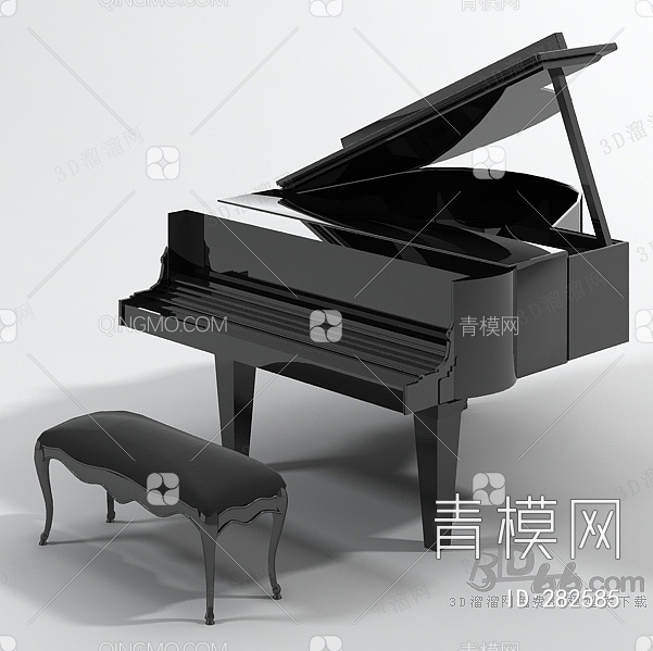 钢琴3D模型下载【ID:282585】
