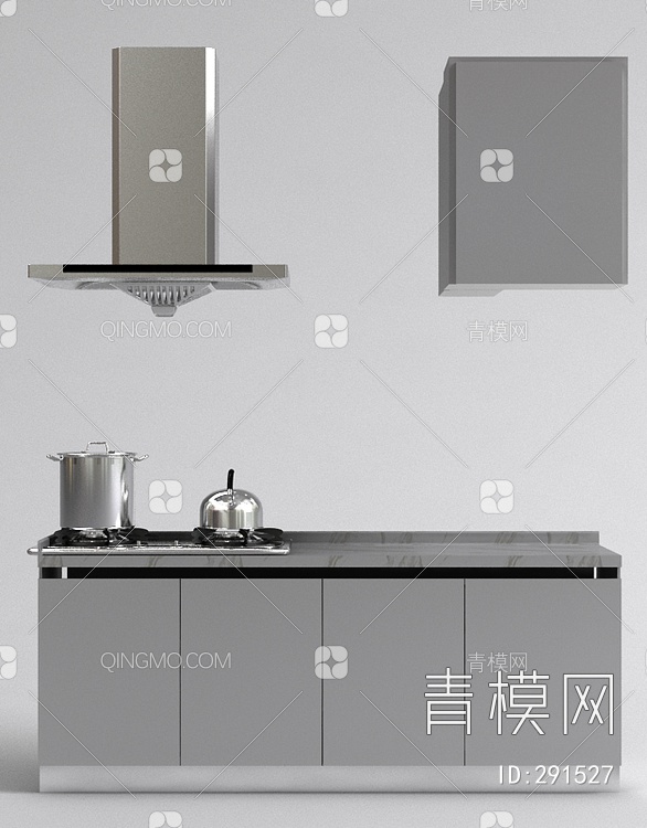 厨房橱柜3D模型下载【ID:291527】