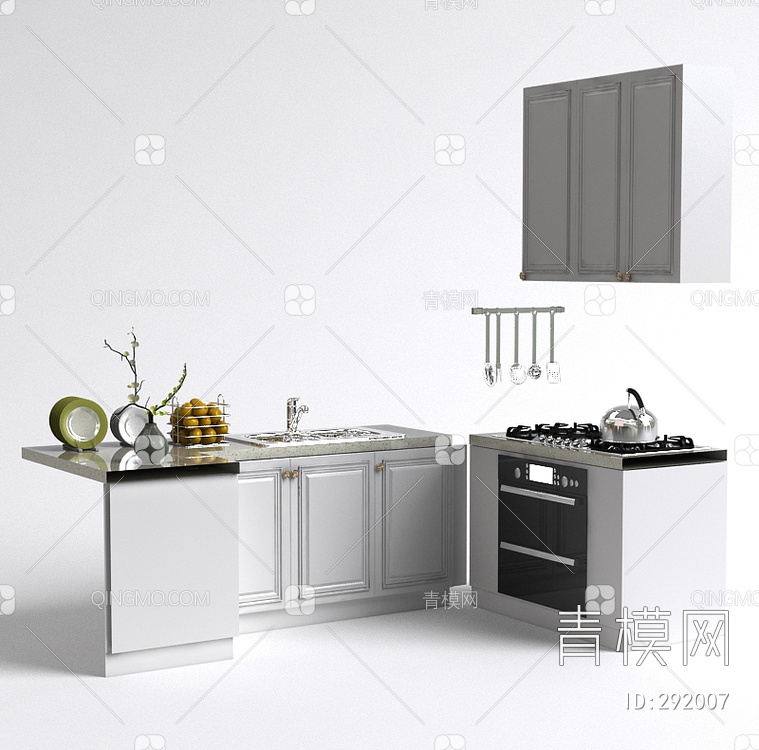 厨房橱柜3D模型下载【ID:292007】