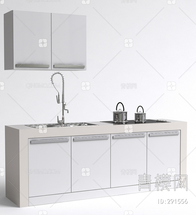厨房橱柜3D模型下载【ID:291556】