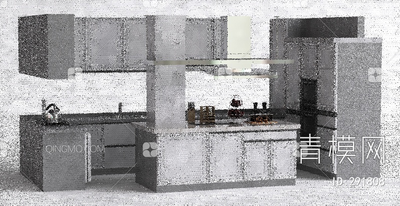 厨房橱柜3D模型下载【ID:291808】
