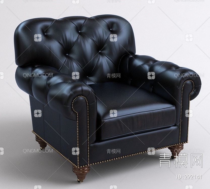 单人沙发3D模型下载【ID:292141】