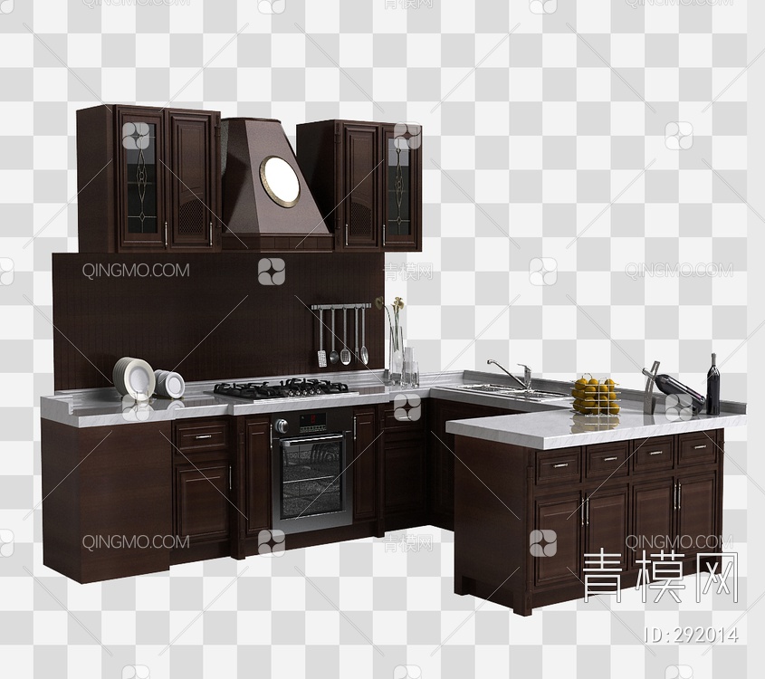 厨房橱柜3D模型下载【ID:292014】