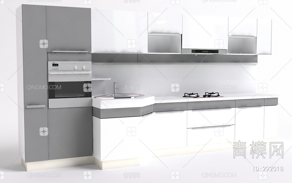 厨房橱柜3D模型下载【ID:292018】