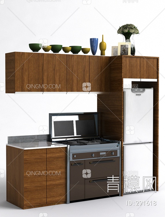 厨房橱柜3D模型下载【ID:291618】